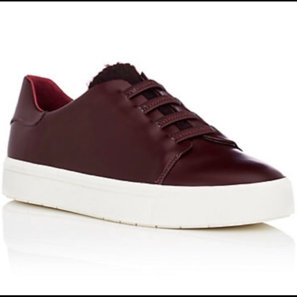 Vince Bolton Slip On Burgundy Sneakers